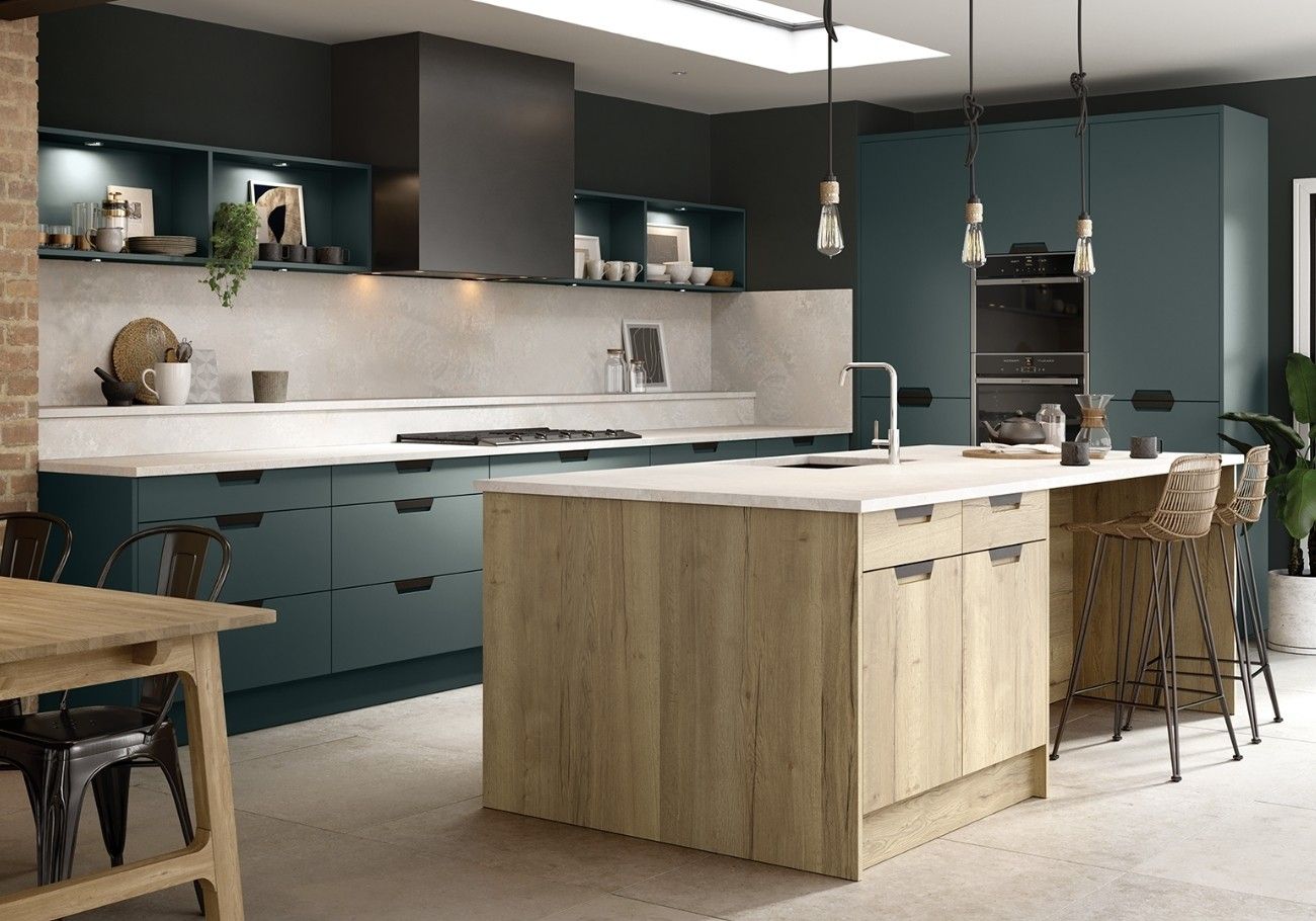 Contemporary Kitchen design in natural oak York