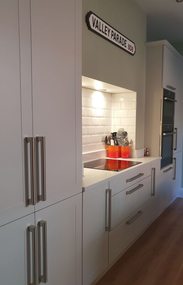 Modern Kitchen designed and installed by Leger Interiors in York Victorian Home